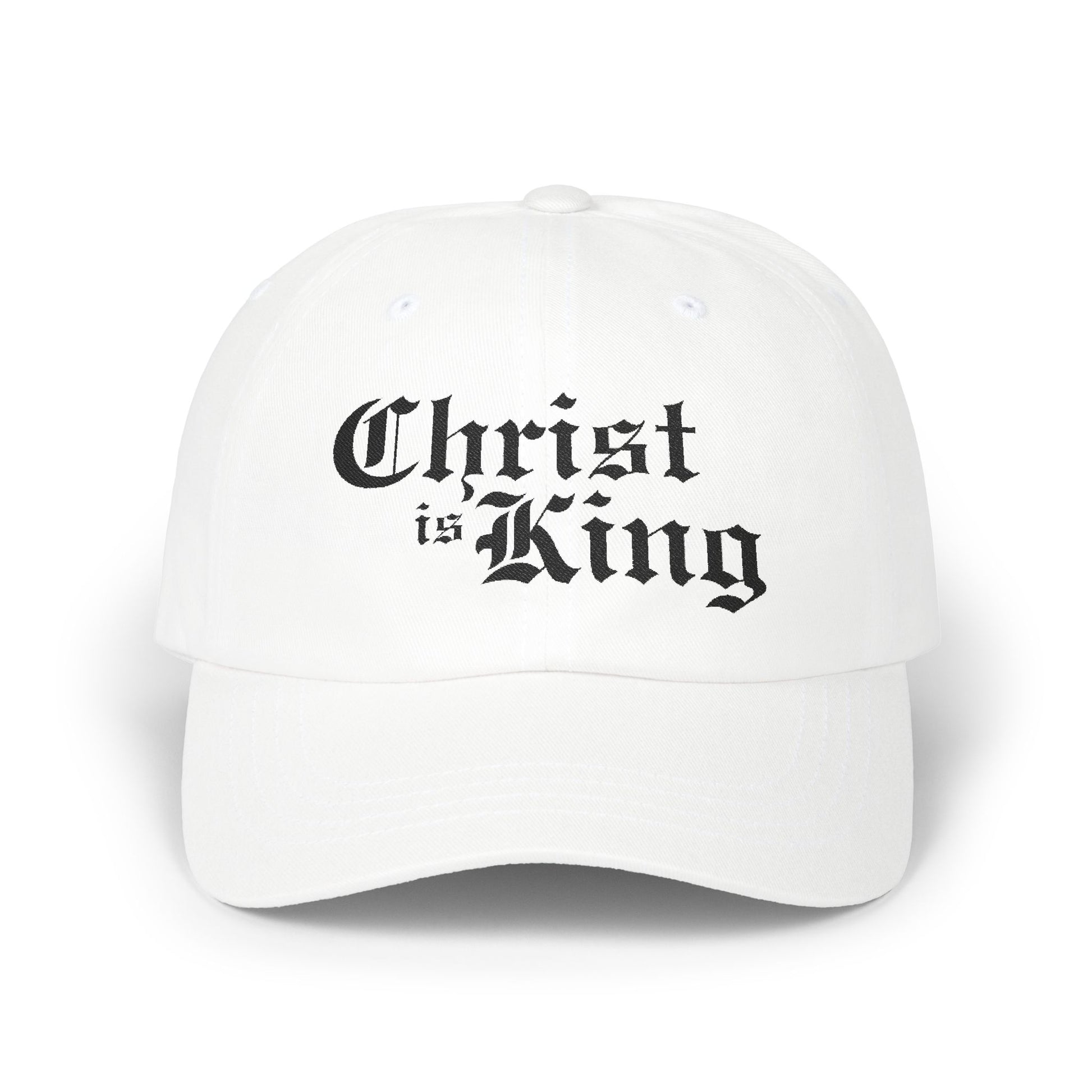 White "CHRIST IS KING" Hat